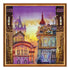 DIY Bead Embroidery Kit "Old town" 12.6"x12.6" / 32.0x32.0 cm