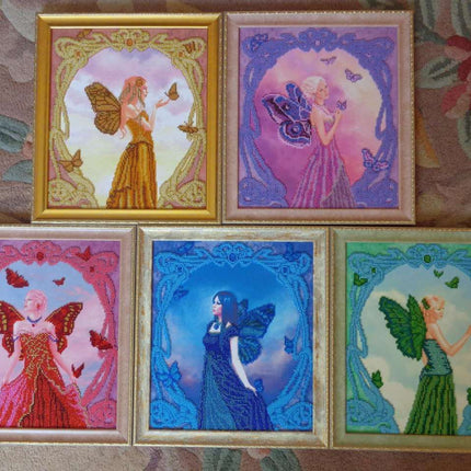 Canvas for bead embroidery "Sapphire" 10.2"x11.8" / 26.0x30.0 cm