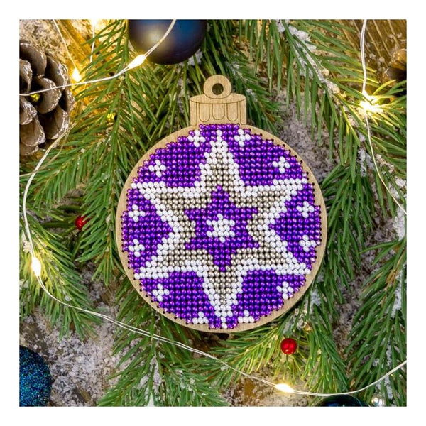 DIY Christmas tree toy kit "Purple ball"