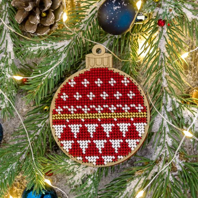DIY Christmas tree toy kit "Red ball"