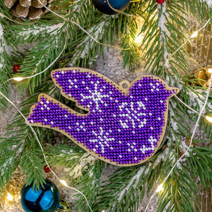 DIY Christmas tree toy kit "Purple bird"