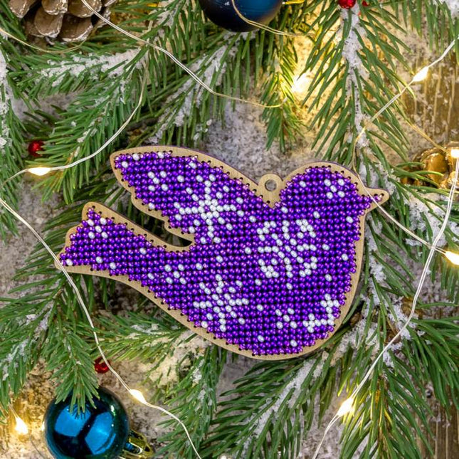 DIY Christmas tree toy kit "Purple bird"