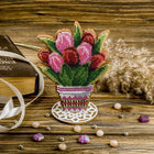 DIY Bead embroidery kit on wood 