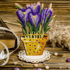 DIY Bead embroidery kit on wood 