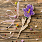 DIY Bead embroidery kit on wood 