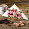 DIY napkin holder kit "Pink poppies"