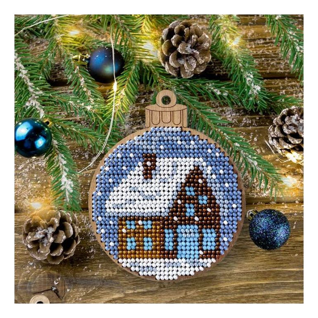 DIY Christmas tree toy kit "Winter house"
