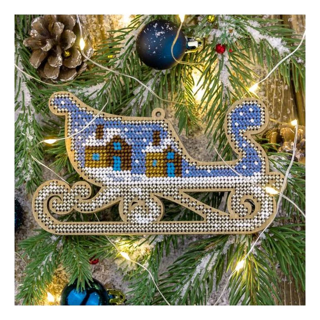 DIY Christmas tree toy kit "Christmas sleigh"