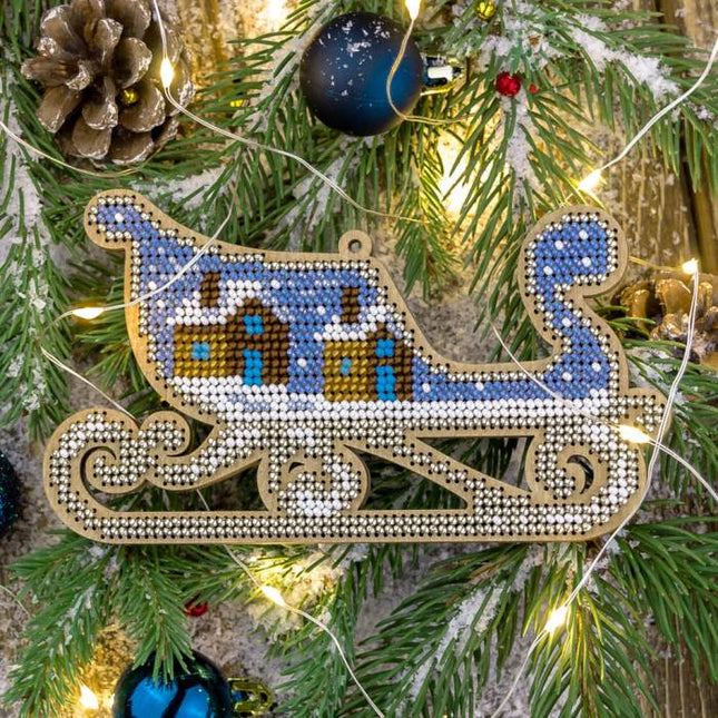 DIY Christmas tree toy kit "Christmas sleigh"