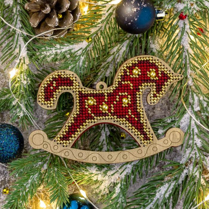 DIY Christmas tree toy kit "Christmas horse"