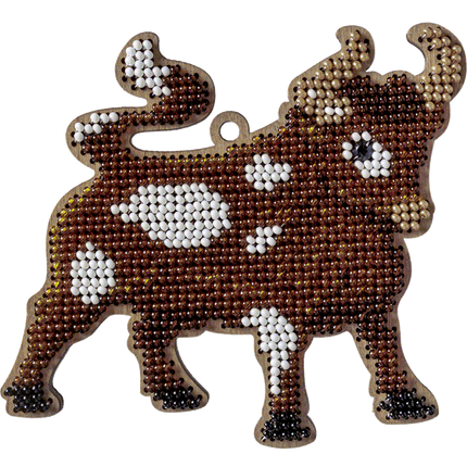 DIY Christmas tree toy kit "Brown bull"