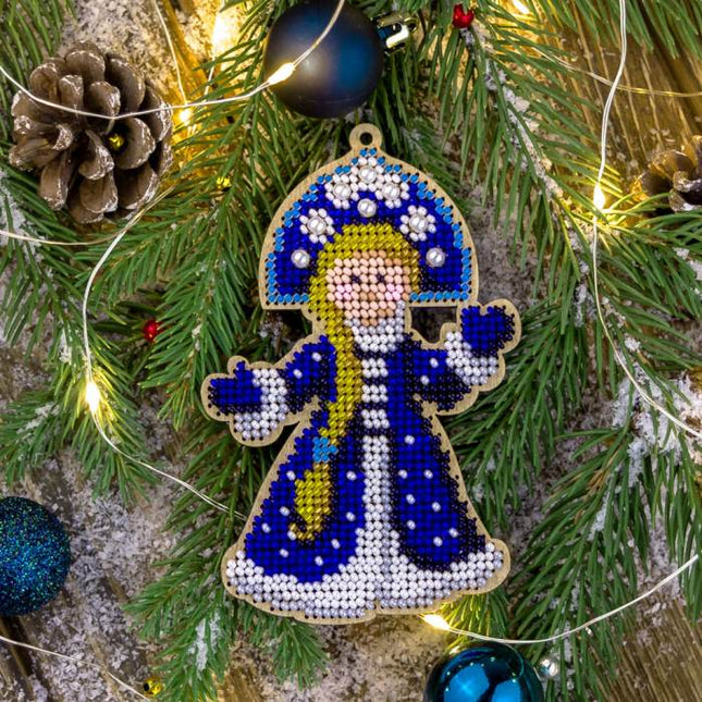 DIY Christmas tree toy kit "Snow-maiden"