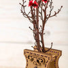 DIY Bead Embroidery on wood kit "Beautiful ornament" Flower vase