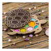 Bead organizer with wooden lid