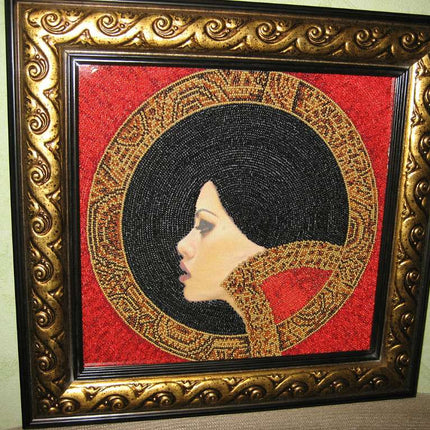 DIY Bead Embroidery Kit "Lady Macbeth" 11.8"x11.0" / 30.0x28.0 cm