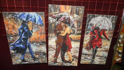 DIY Bead Embroidery Kit "Love story – 3" 8.3"x15.7" / 21.0x40.0 cm