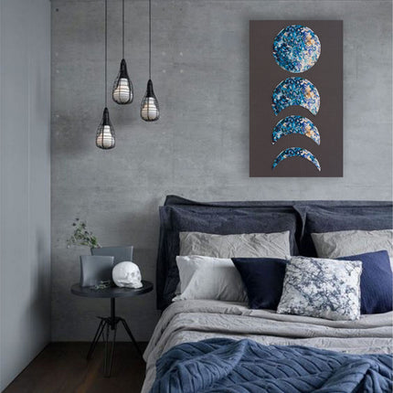 DIY Bead Embroidery Kit "Moon phases" 11.8"x20.9" / 30.0x53.0 cm