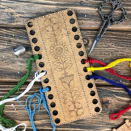Blanks for embroidery with thread on wood FLHW-019