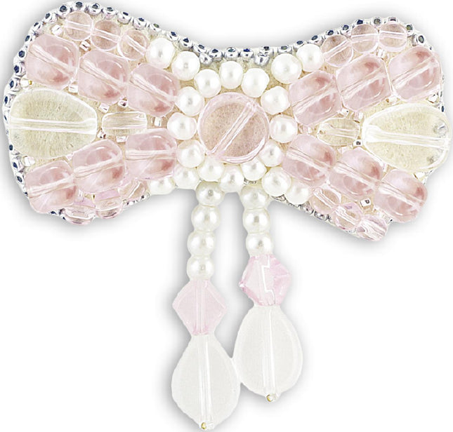 Beadwork kit for creating broоch "Small girl-flirt"