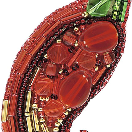 Beadwork kit for creating broоch "Chile"