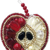 Beadwork kit for creating broоch "Red apple"