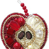 Beadwork kit for creating broоch "Red apple"