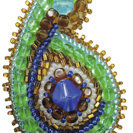 Beadwork kit for creating broоch "East motives "