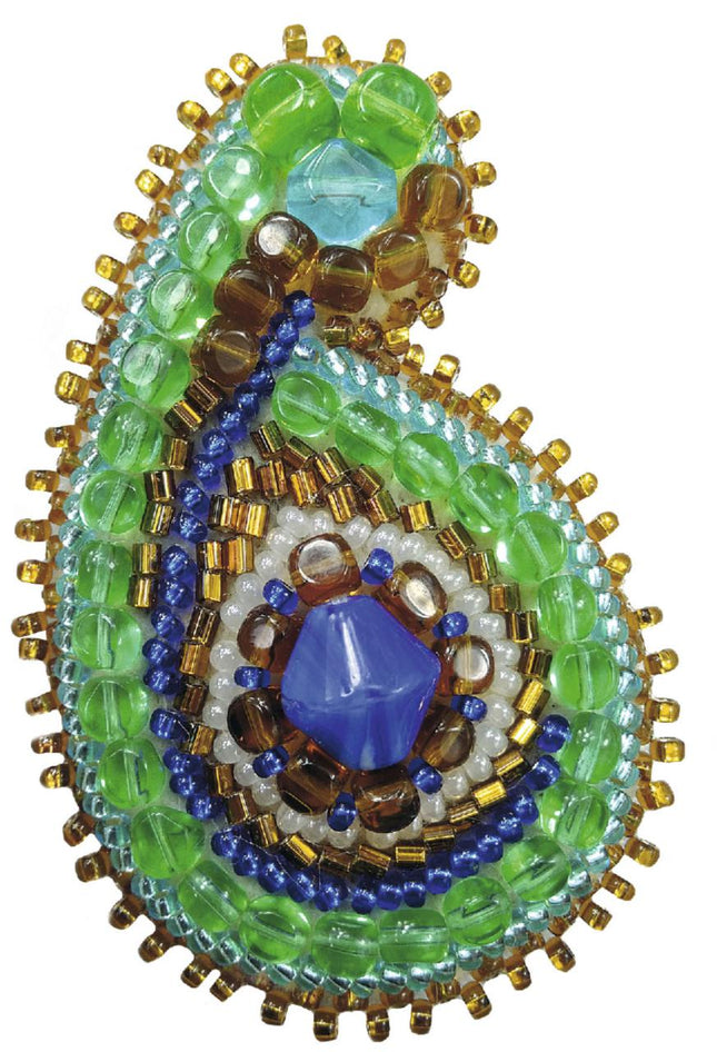 Beadwork kit for creating broоch "East motives "