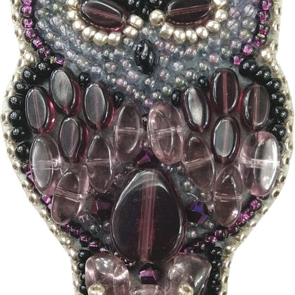 Beadwork kit for creating broоch "Owl"