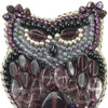 Beadwork kit for creating broоch "Owl"