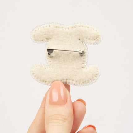 Beadwork kit for creating broоch "Chanel"