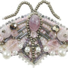 Beadwork kit for creating broоch "Lilac butterfly"