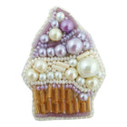 Beadwork kit for creating broоch 