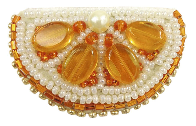 Beadwork kit for creating broоch "Orange"