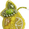 Beadwork kit for creating broоch "Lemon"