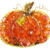 Beadwork kit for creating broоch "Pumpkin"