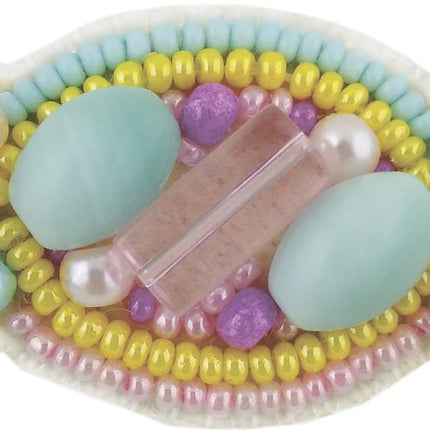 Beadwork kit for creating broоch "Sweetie"
