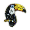 Beadwork kit for creating broоch "Toucan"