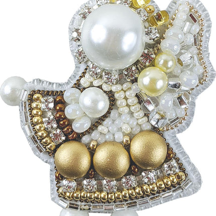 Beadwork kit for creating broоch "Angel"