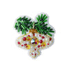 Beadwork kit for creating broоch "Christmas tree with a ball"