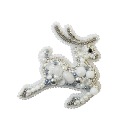 Beadwork kit for creating broоch "Deer"