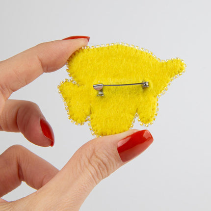 Beadwork kit for creating broоch "Small fish"