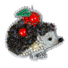 Beadwork kit for creating broоch "Hedgehog"