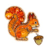 Beadwork kit for creating broоch "Squirrel"