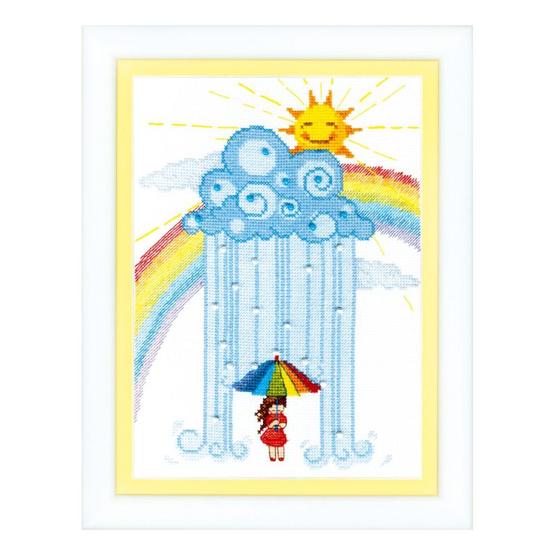 Counted Cross Stitch Kit "Rainbow"