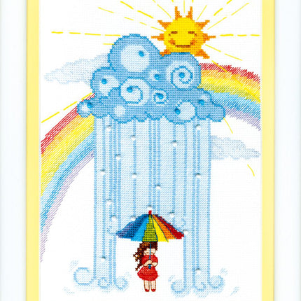 Counted Cross Stitch Kit "Rainbow"