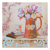 Canvas for bead embroidery "Provence tulips" 11.8"x11.8" / 30.0x30.0 cm