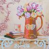 Canvas for bead embroidery "Provence tulips" 11.8"x11.8" / 30.0x30.0 cm