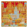Canvas for bead embroidery "Deco town" 11.8"x11.8" / 30.0x30.0 cm