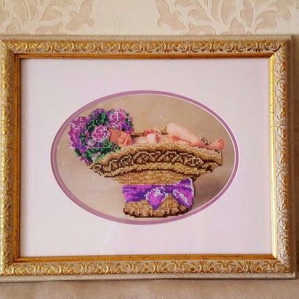 DIY Bead Embroidery Kit "Baby" 11.8"x9.1" / 30.0x23.0 cm